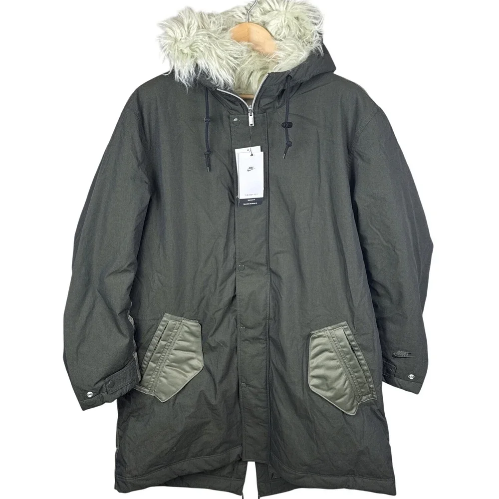 Nike‎ Sportswear Therma-Fit Space Parka Reversible DD6775-355 Men's XL NEW
